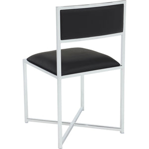 Amalfi X Base Chair -Soot/Chrm