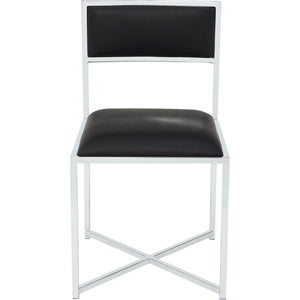 Amalfi X Base Chair -Soot/Chrm
