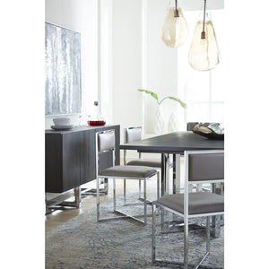 Amalfi X-Base Chair in Cobalt Leather