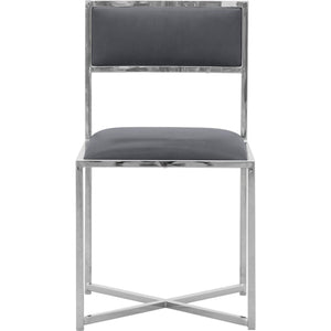 Amalfi X-Base Chair in Cobalt Leather