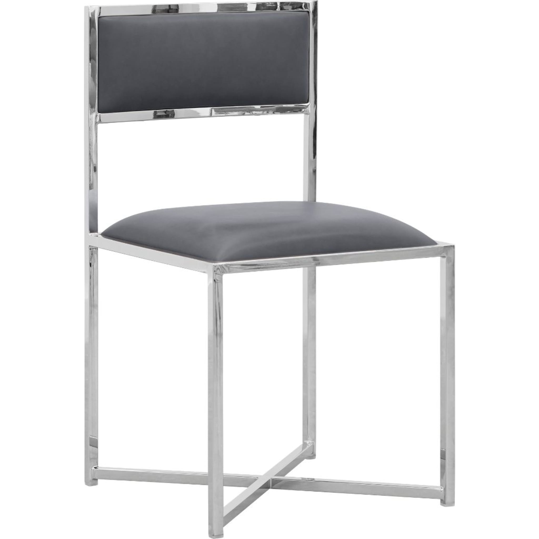 Amalfi X-Base Chair in Cobalt Leather