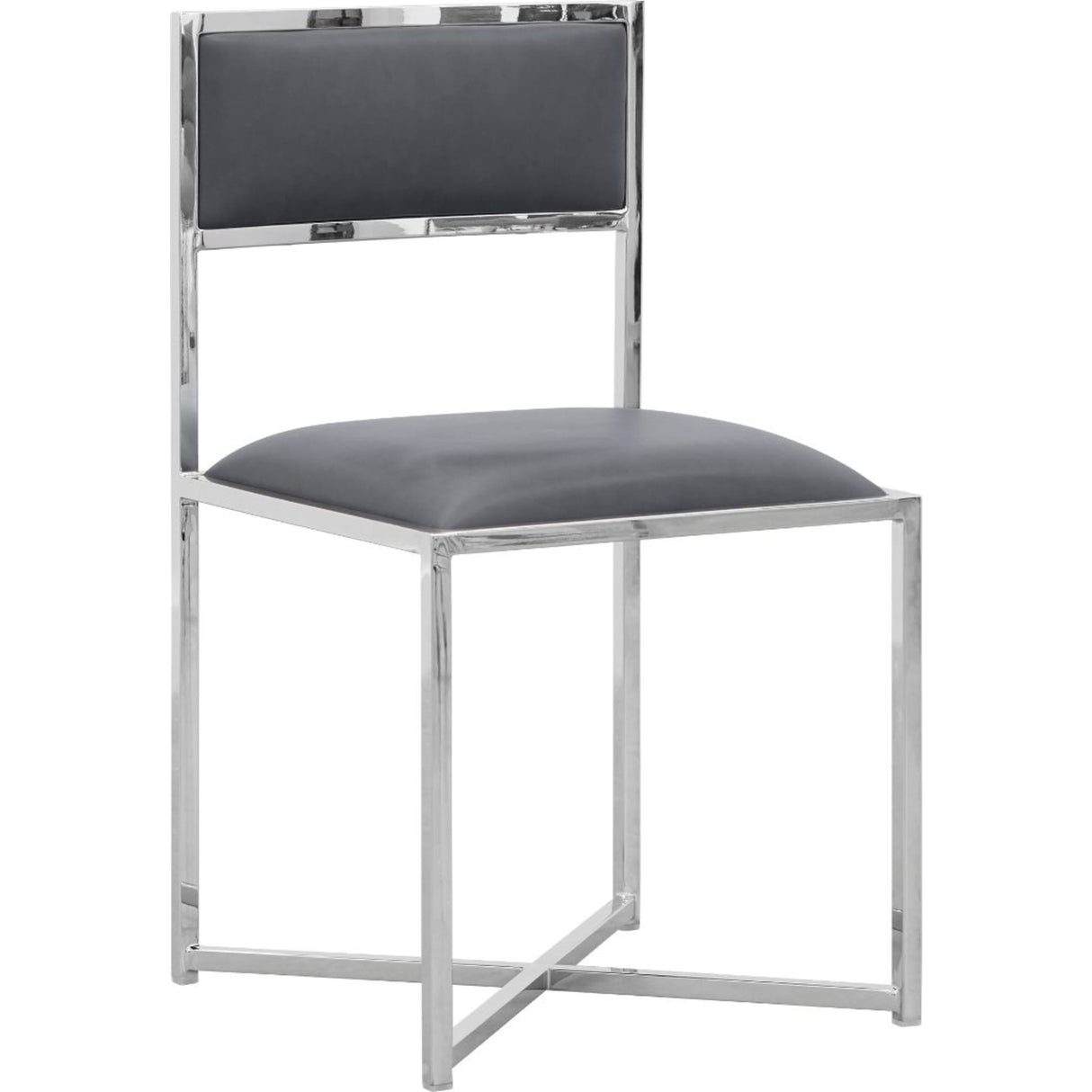 Amalfi X-Base Chair in Cobalt Leather