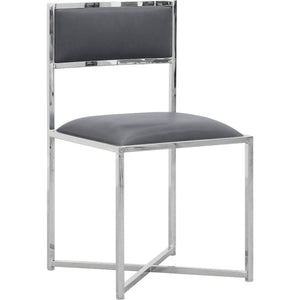 Amalfi X-Base Chair in Cobalt Leather