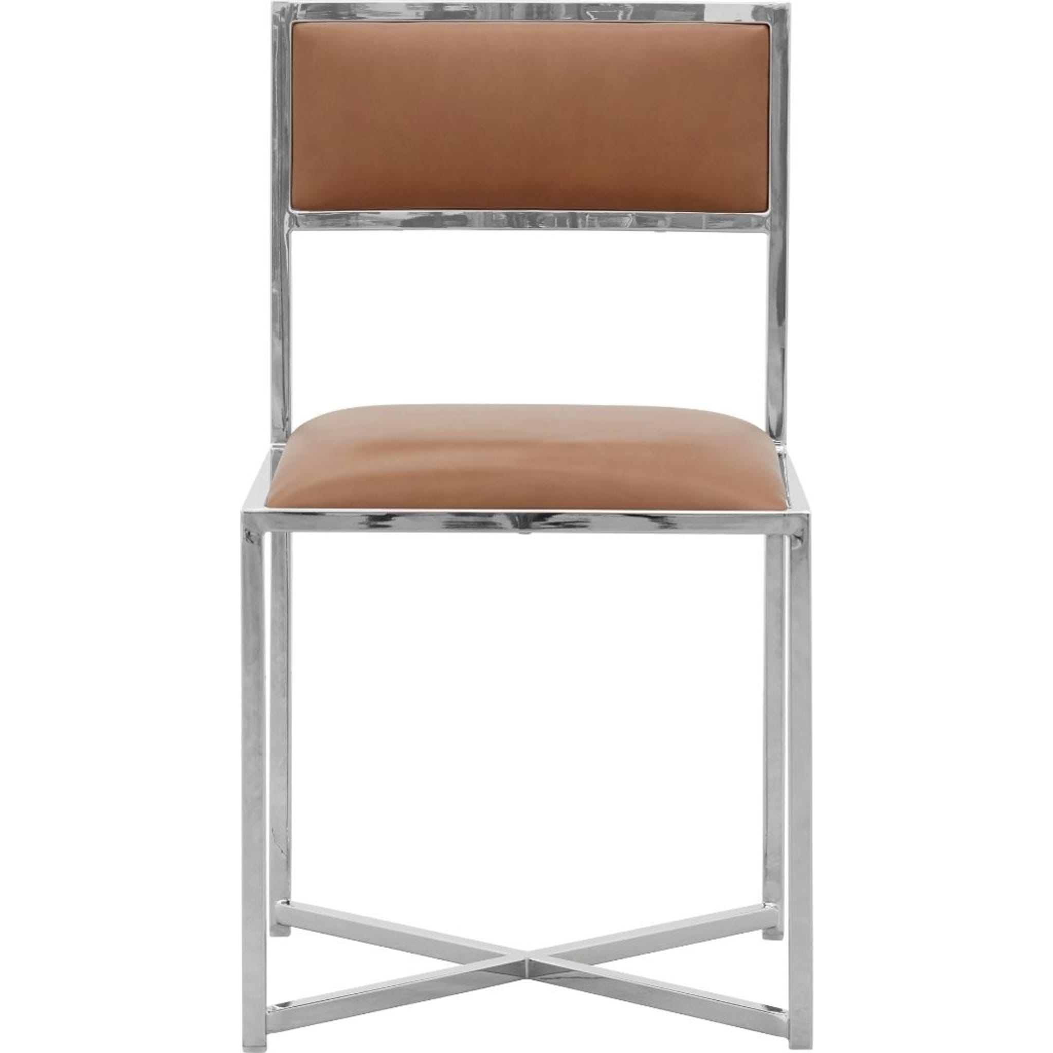 Amalfi X-Base Chair in Cognac Leather
