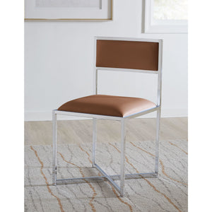 Amalfi X-Base Chair in Cognac Leather