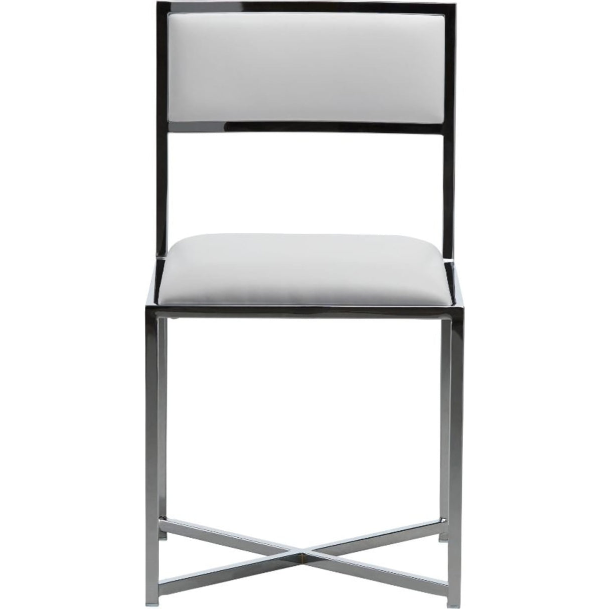 Amalfi X-Base Chair in White Leather