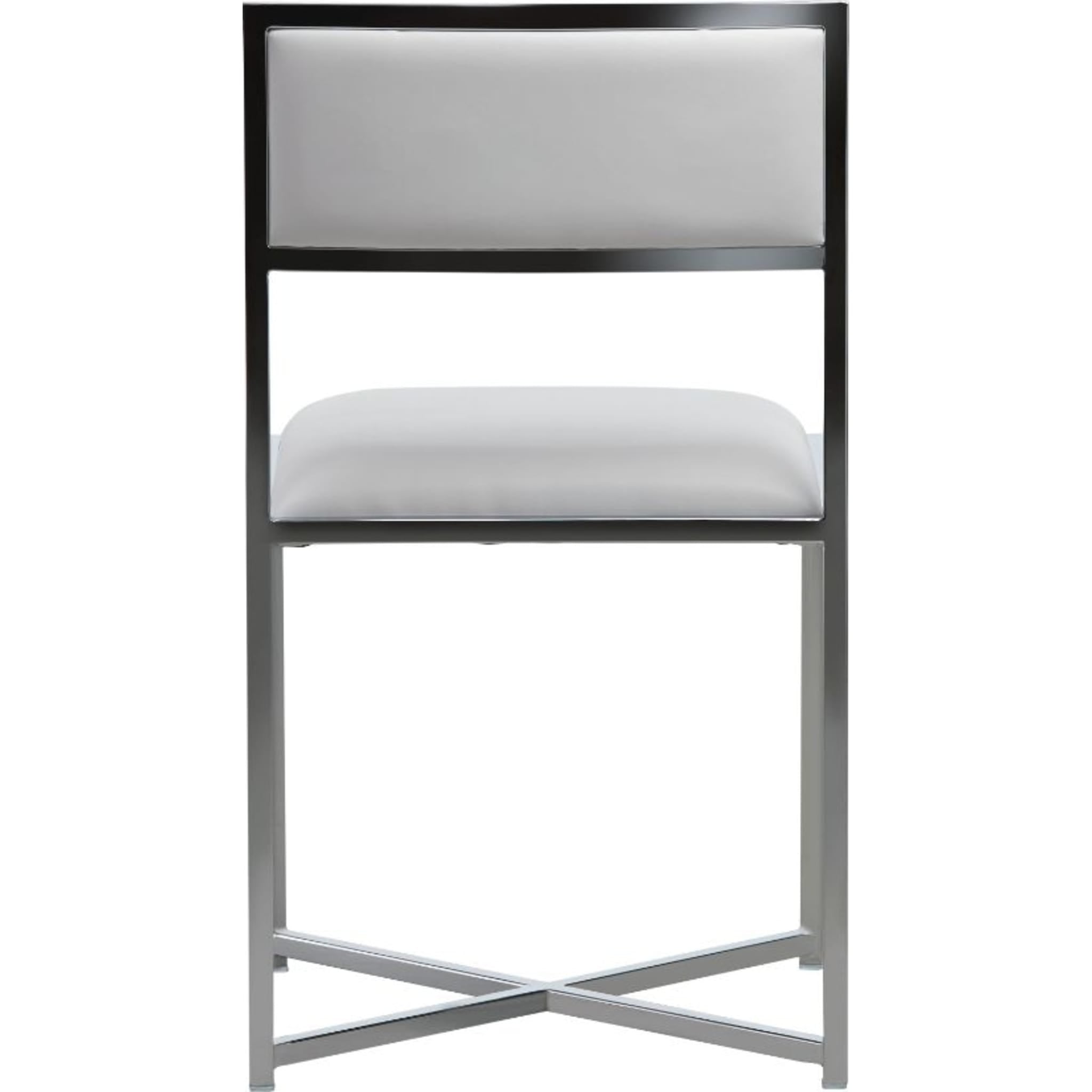 Amalfi X-Base Chair in White Leather