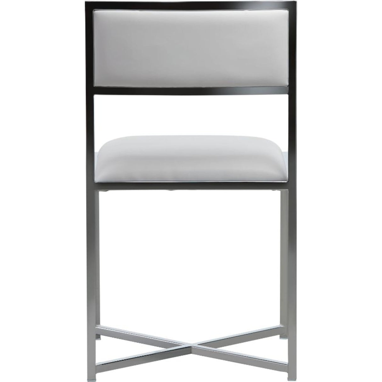 Amalfi X-Base Chair in White Leather