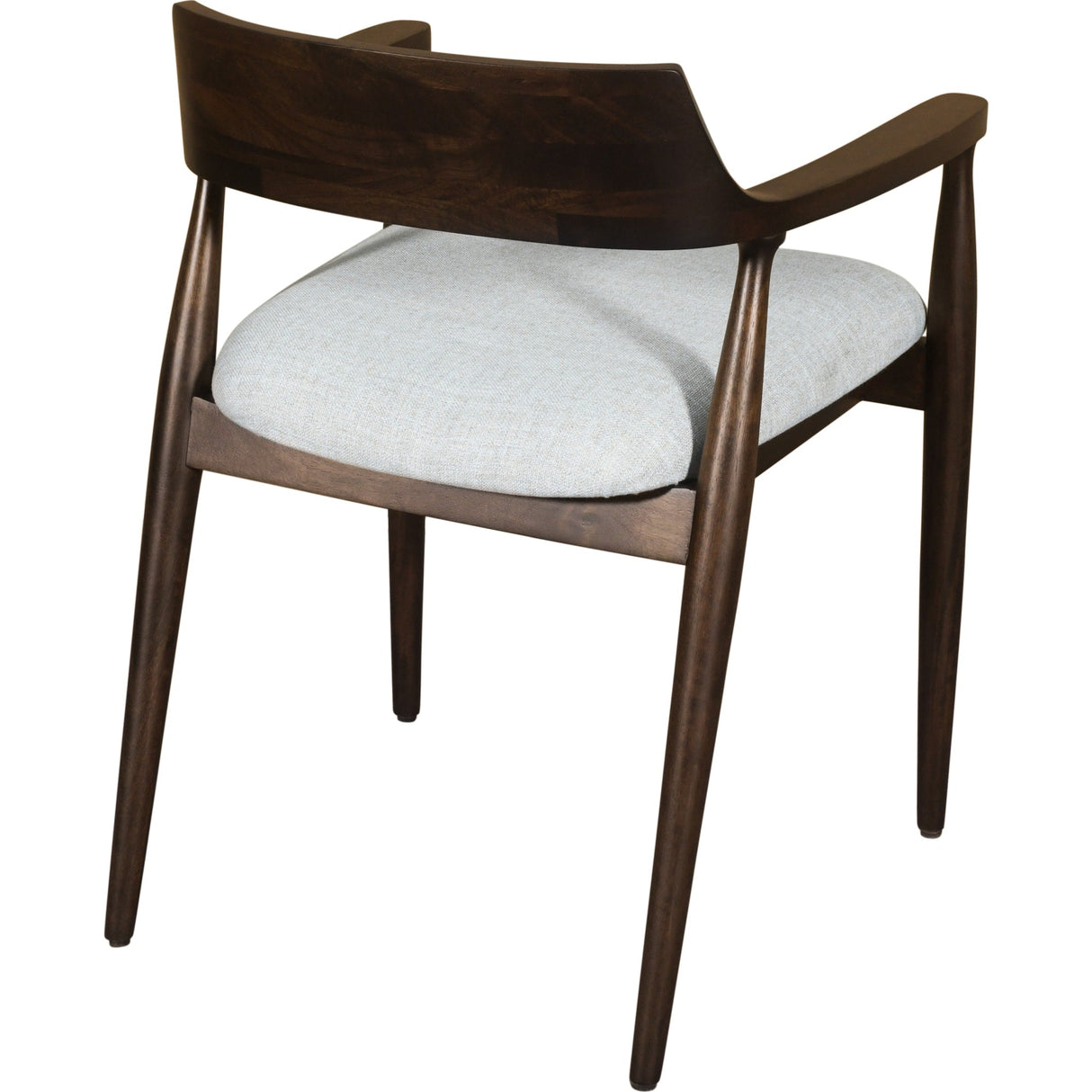 Amaroo Solid Mango Linen Upholstered Dining Arm Chair in Honey Date