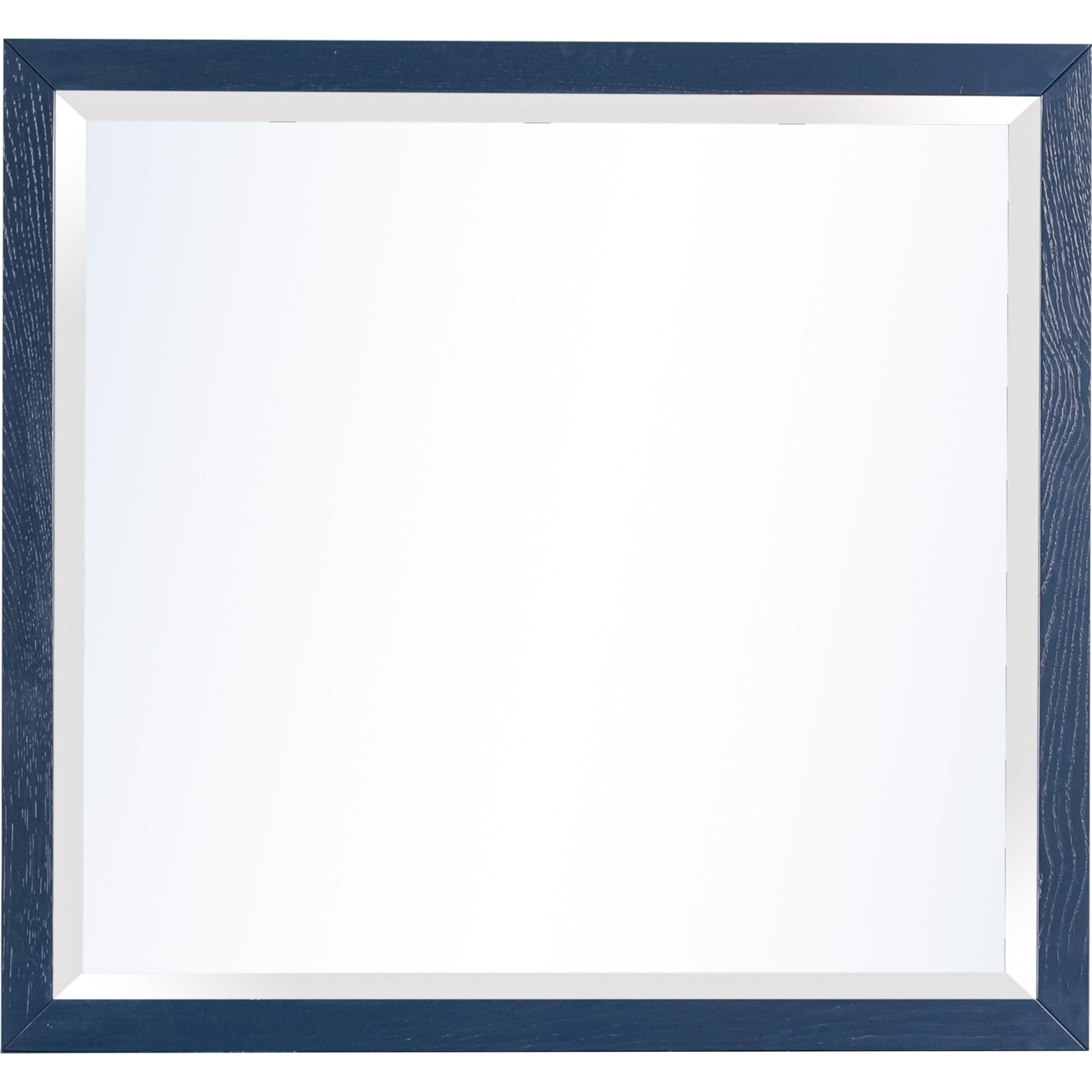 Argento Beveled Glass Wall or Dresser Mirror in Navy Blue