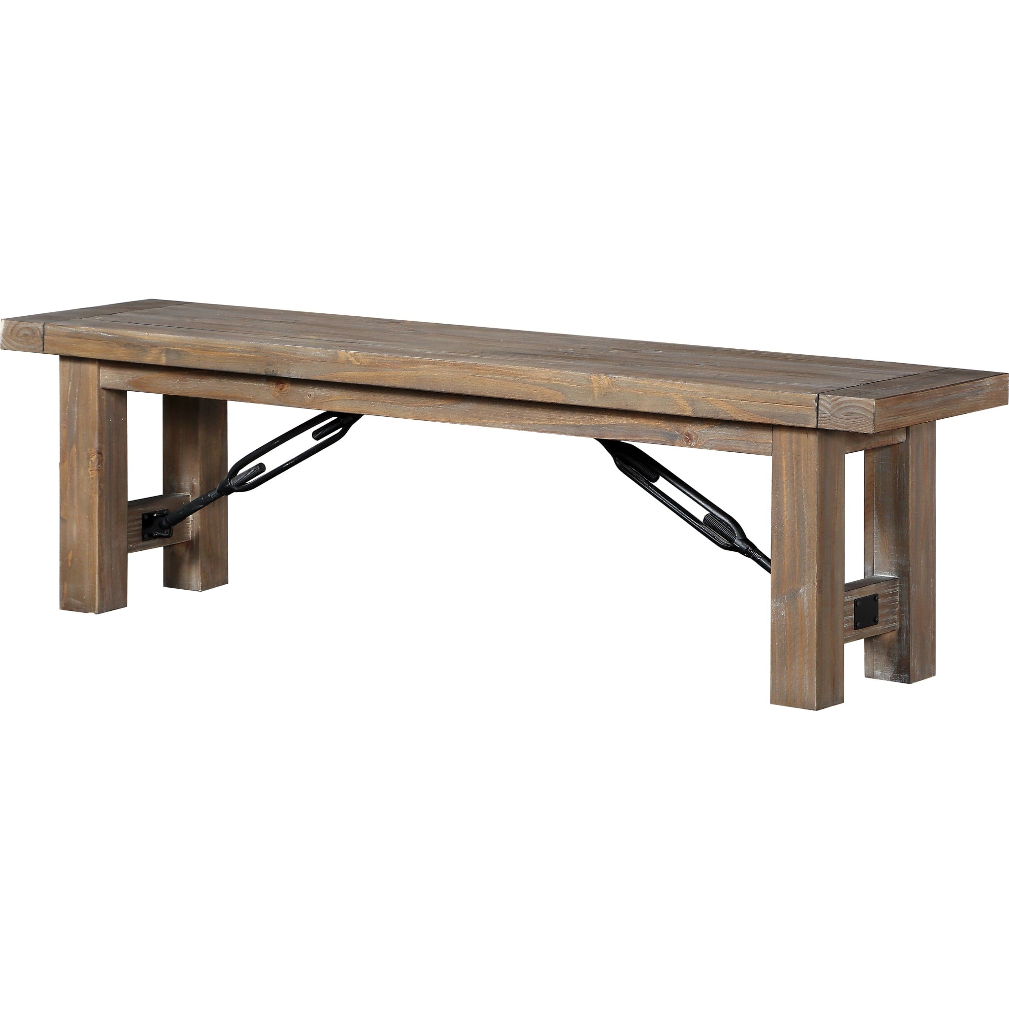Autumn Solid Wood Dining Bench in Flink Oak
