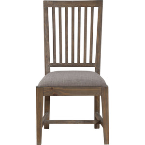 Autumn Solid Wood Upholstered Dining Chair in Flint Oak
