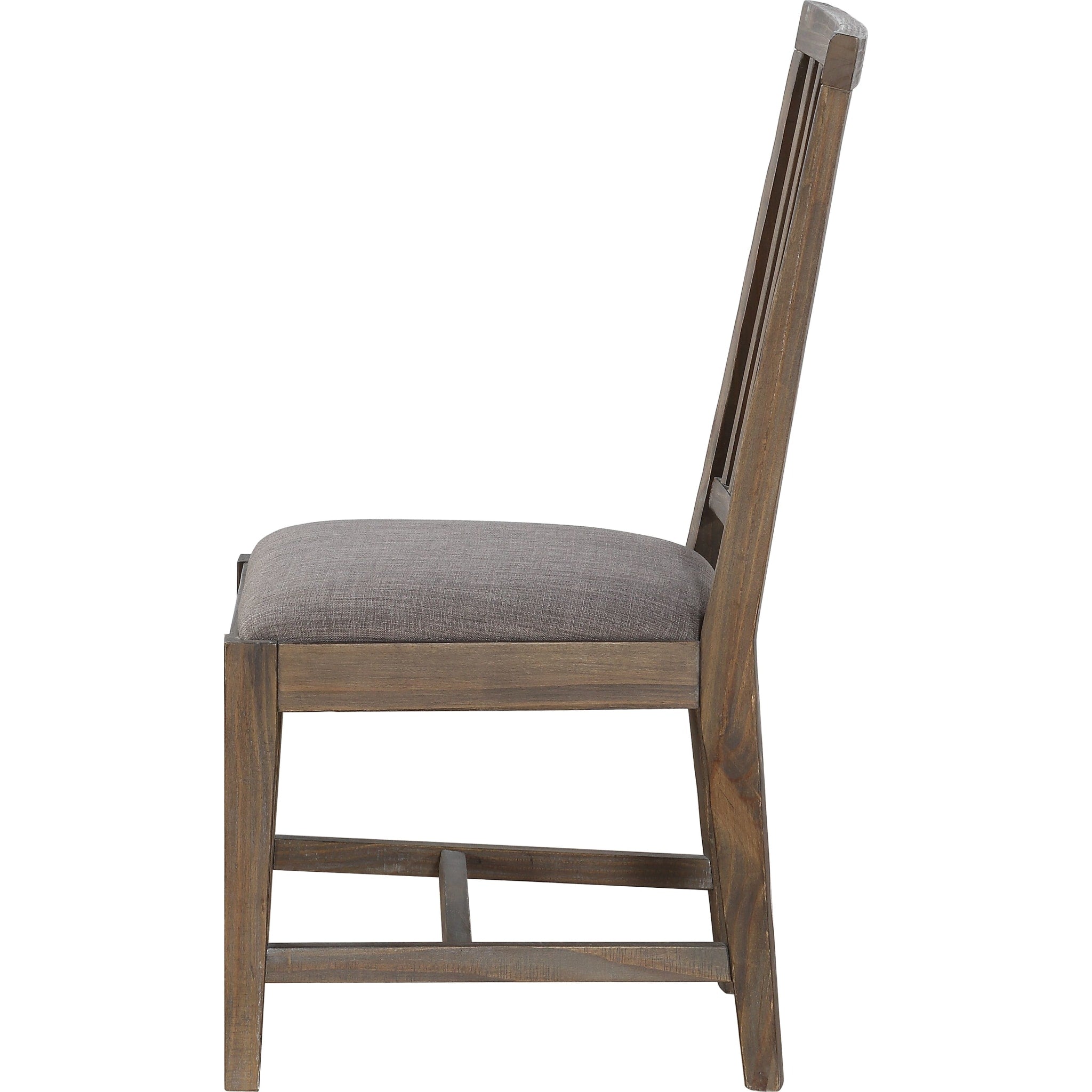 Autumn Solid Wood Upholstered Dining Chair in Flint Oak