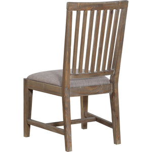 Autumn Solid Wood Upholstered Dining Chair in Flint Oak