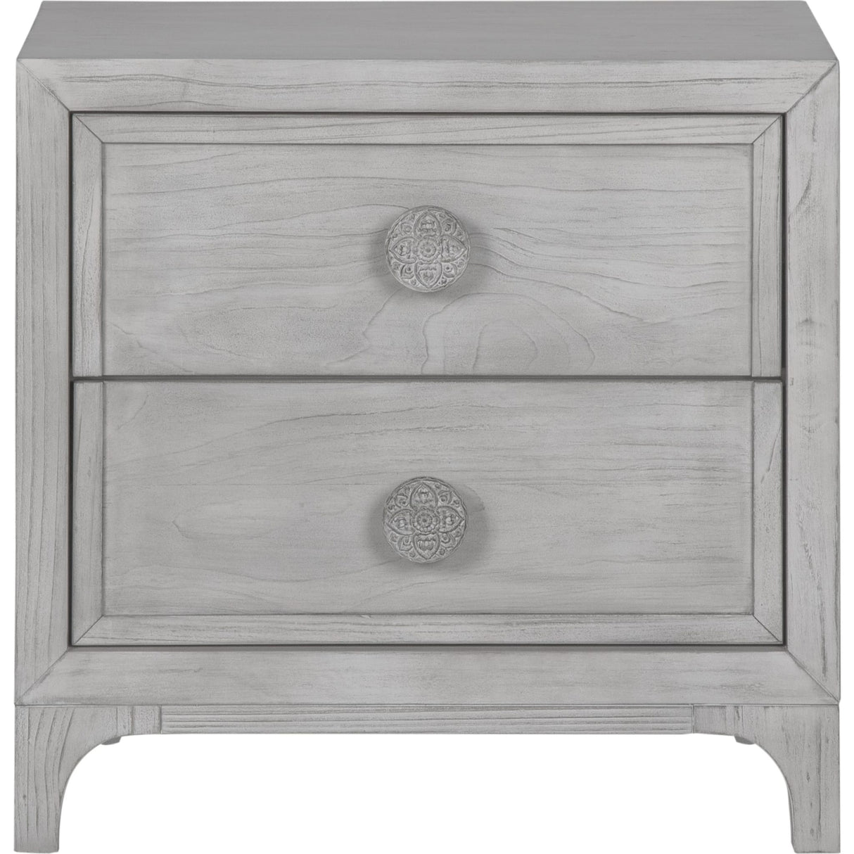 Boho Chic Nighstand in Washed White