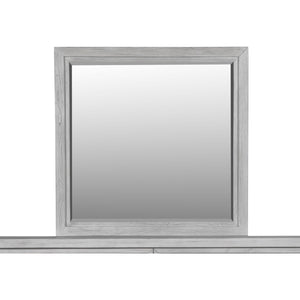 Boho Chic Plain Mirror in Washed White