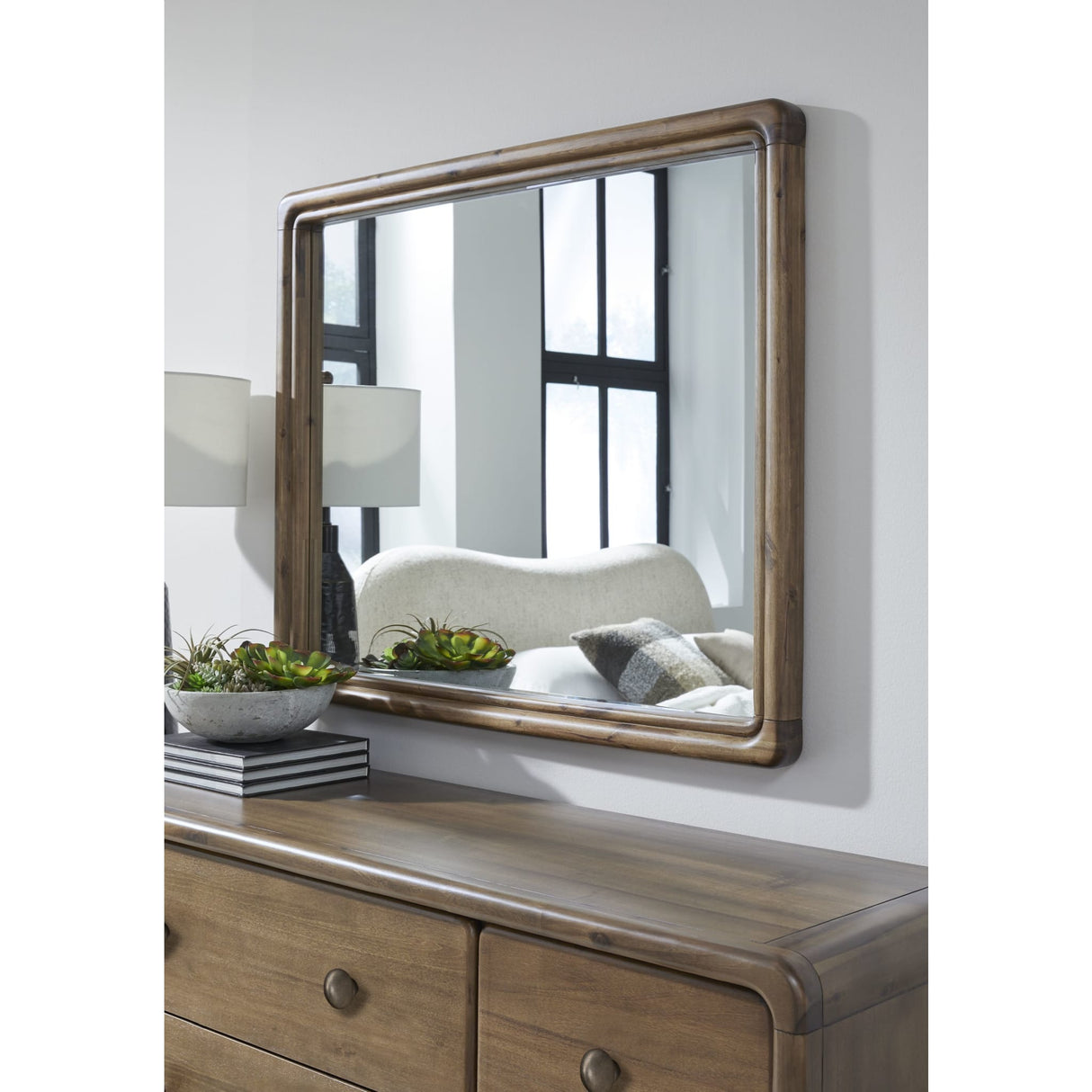 Boka Beveled Glass Wall or Dresser Mirror in Impala