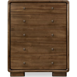 Boka Five Drawer Acacia Wood Chest in Impala