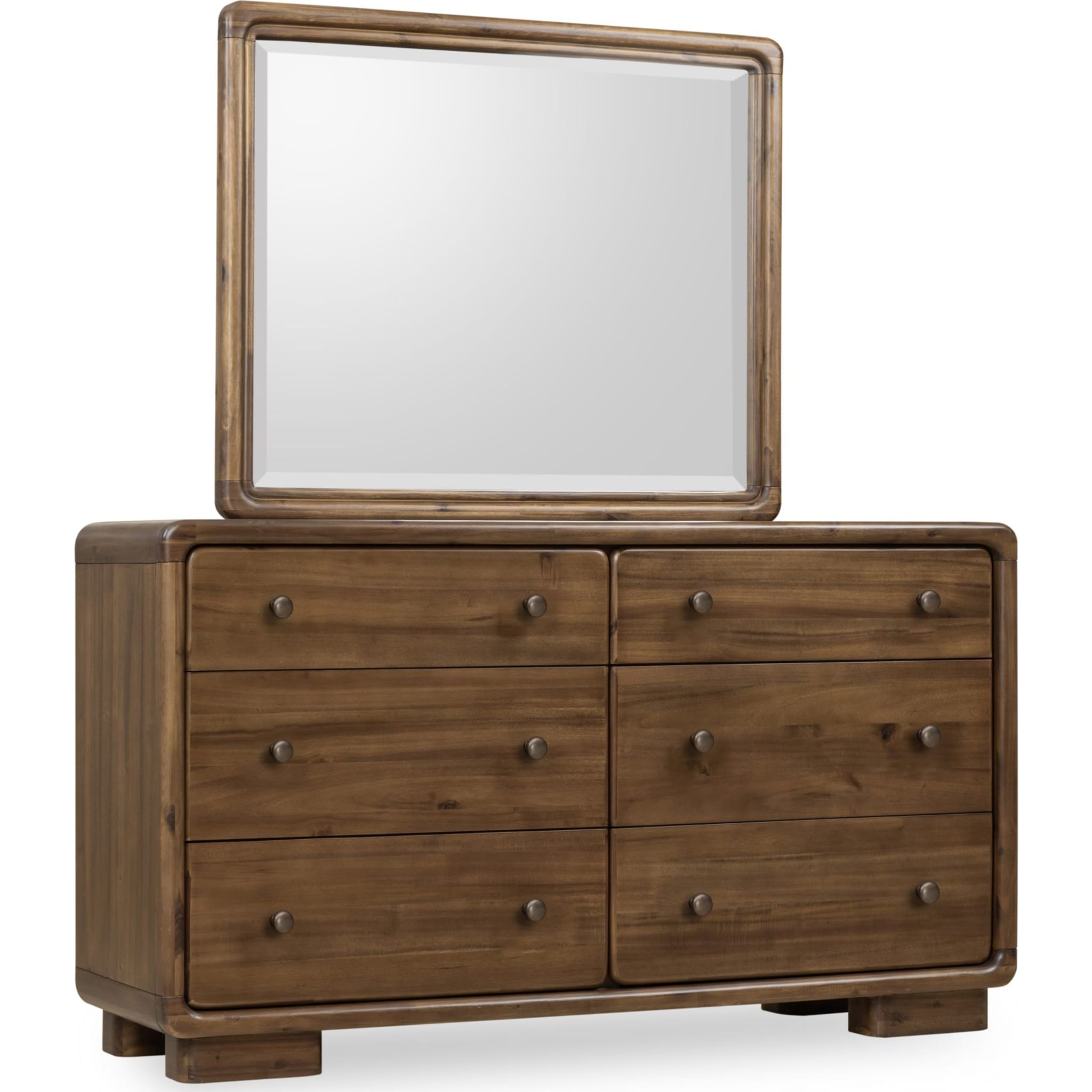 Boka Six Drawer Acacia Wood Dresser in Impala