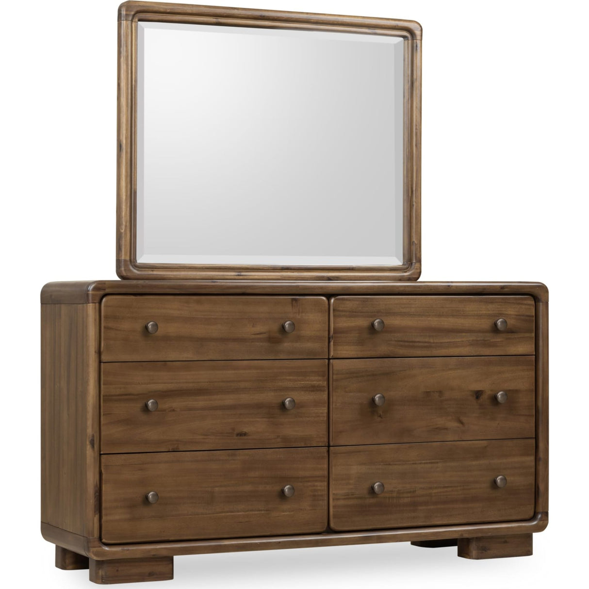 Boka Six Drawer Acacia Wood Dresser in Impala