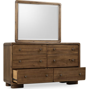 Boka Six Drawer Acacia Wood Dresser in Impala