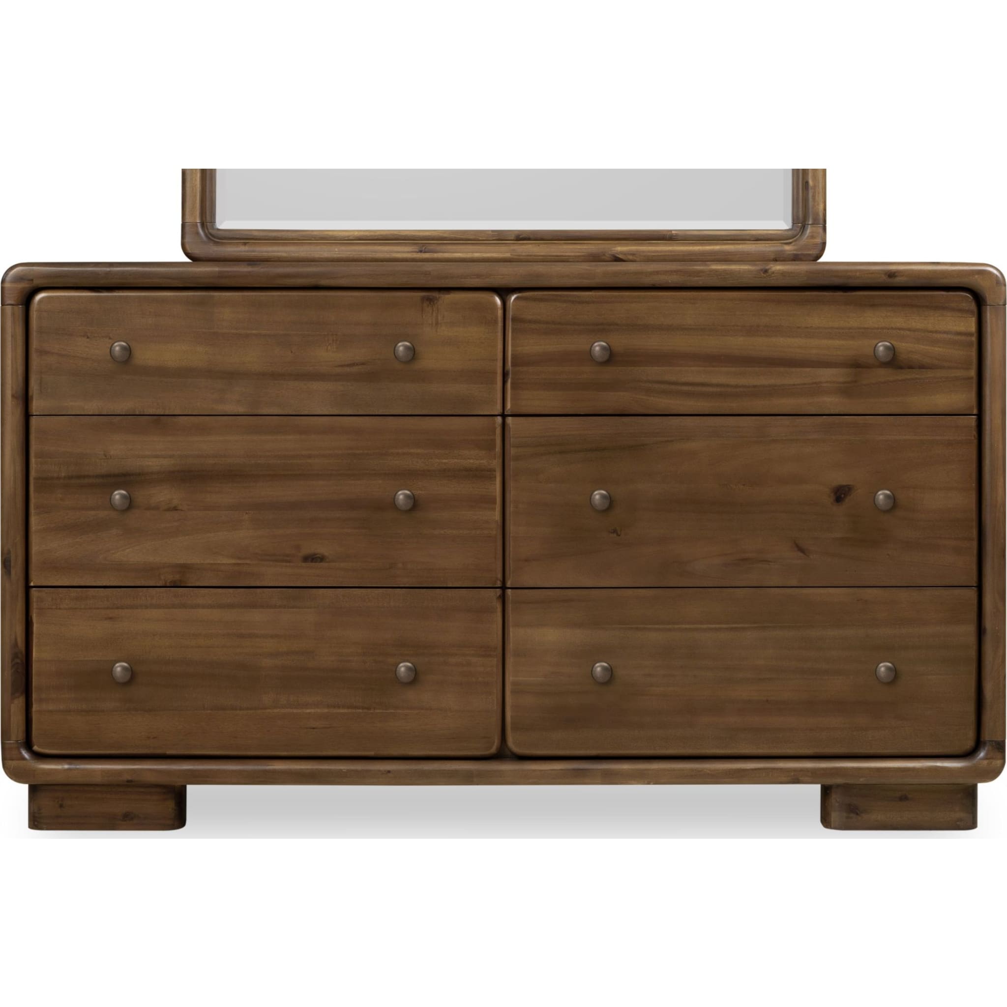 Boka Six Drawer Acacia Wood Dresser in Impala