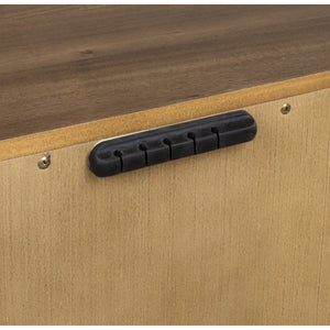 Boka Three Drawer Acacia Wood Nightstand in Impala