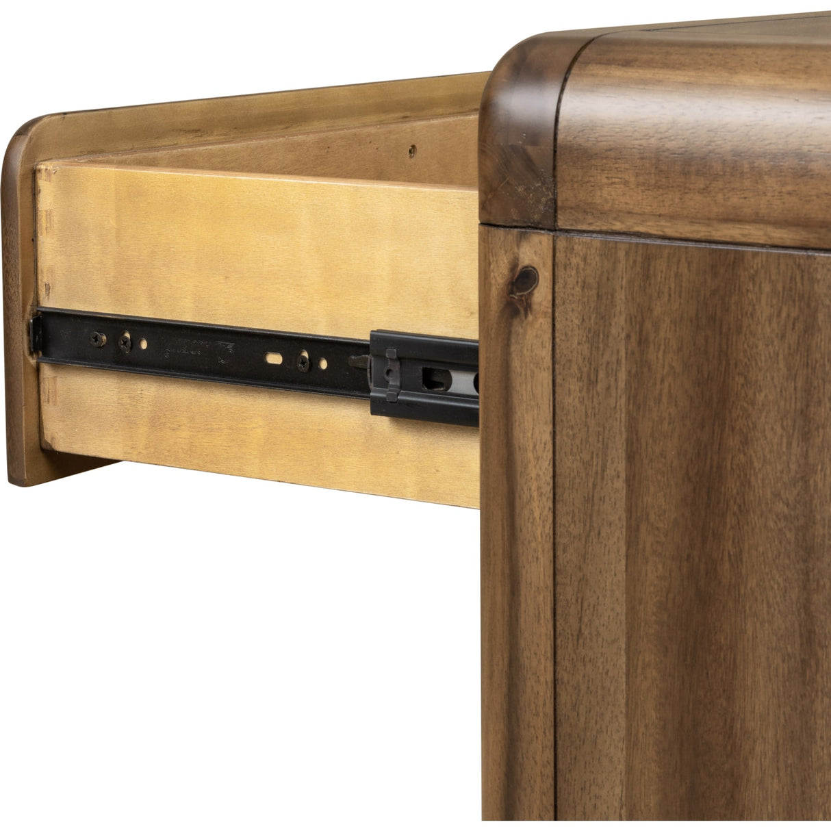 Boka Three Drawer Acacia Wood Nightstand in Impala