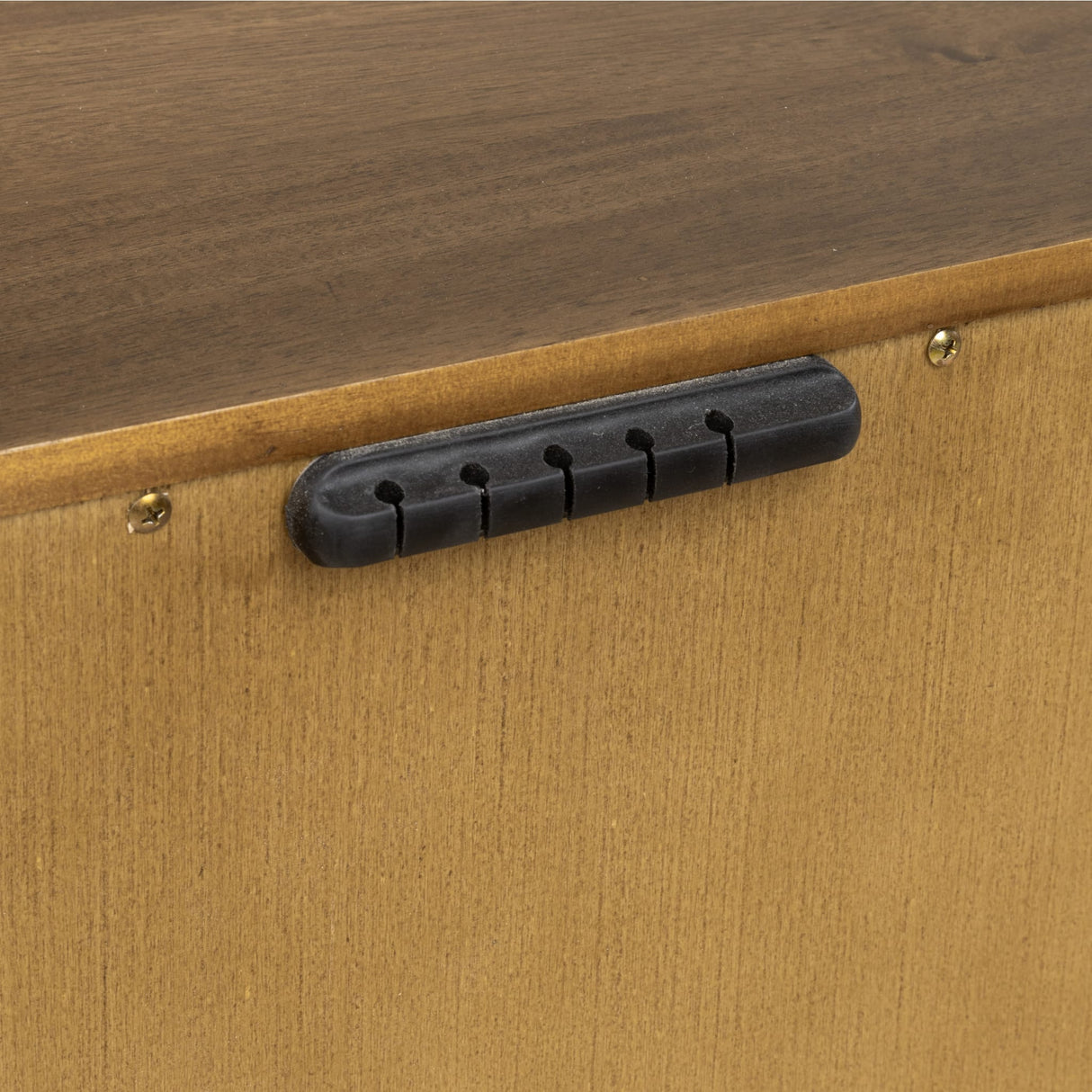 Boka Two Drawer Acacia Wood Nightstand in Impala