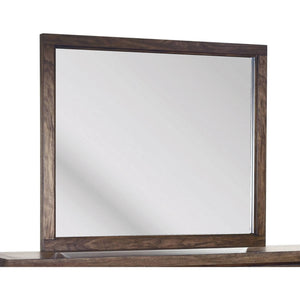Boracay Beveled Glass Landscape Mirror in Wild Oats Brown