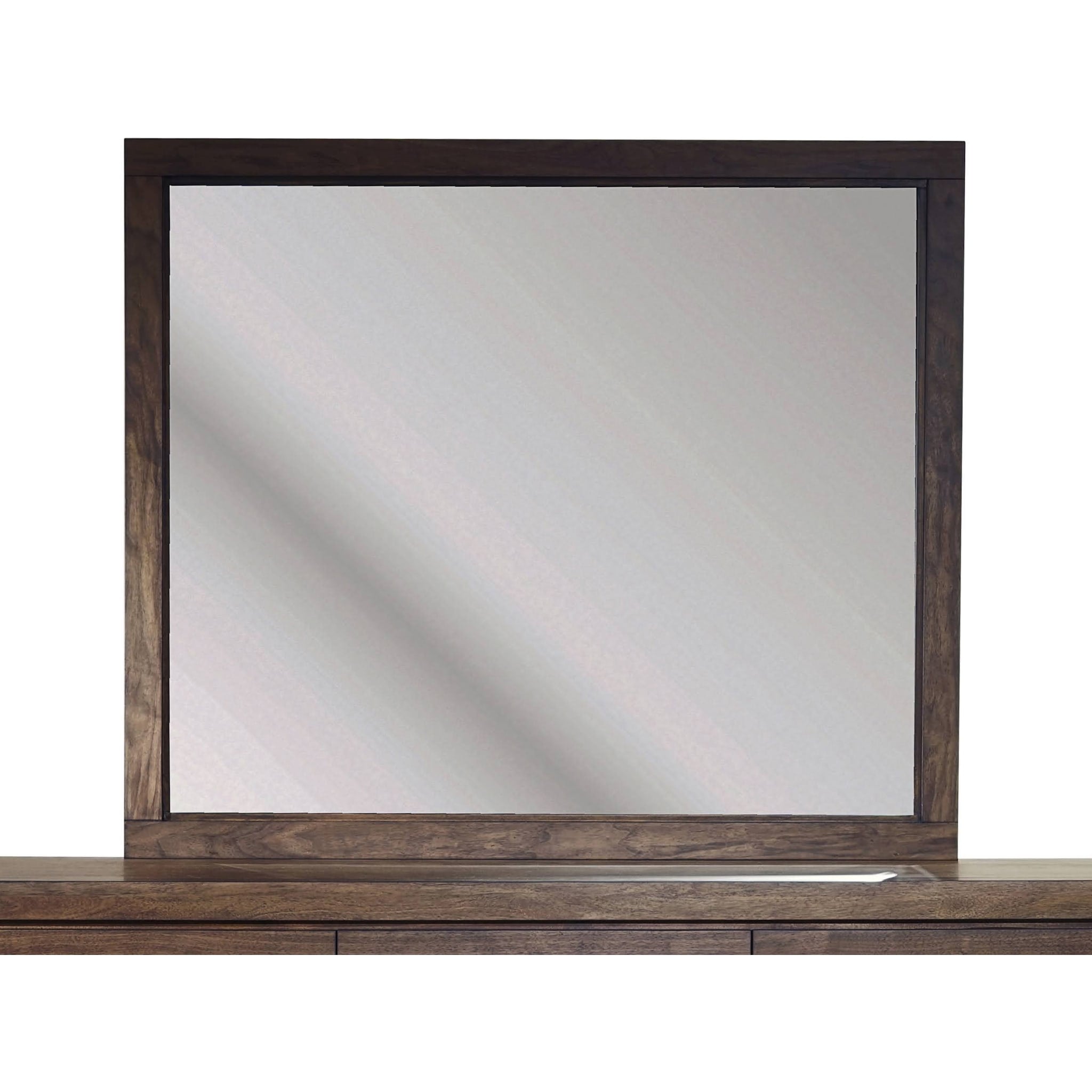 Boracay Beveled Glass Landscape Mirror in Wild Oats Brown