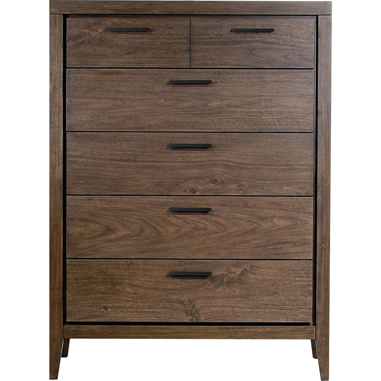 Boracay Five Drawer Walnut Chest in Wild Oats Brown (2024)