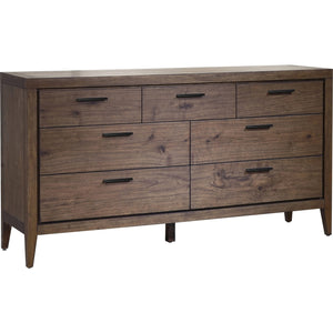 Boracay Seven Drawer Walnut Dresser in Wild Oats Brown (2024)