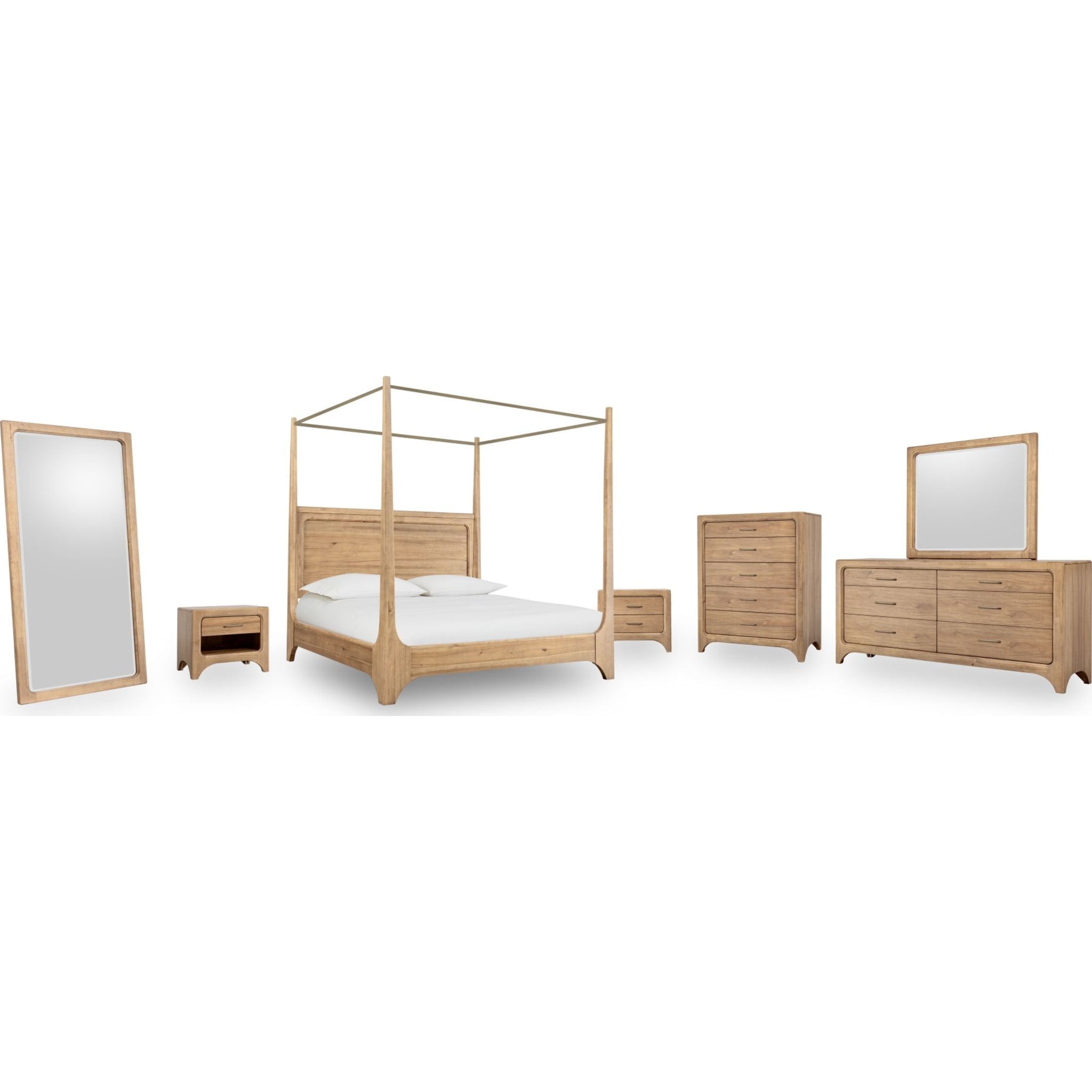 Brentwood Flr Mirror - Brioche