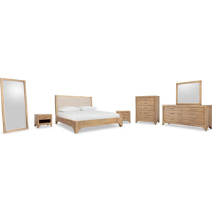 Brentwood Flr Mirror - Brioche