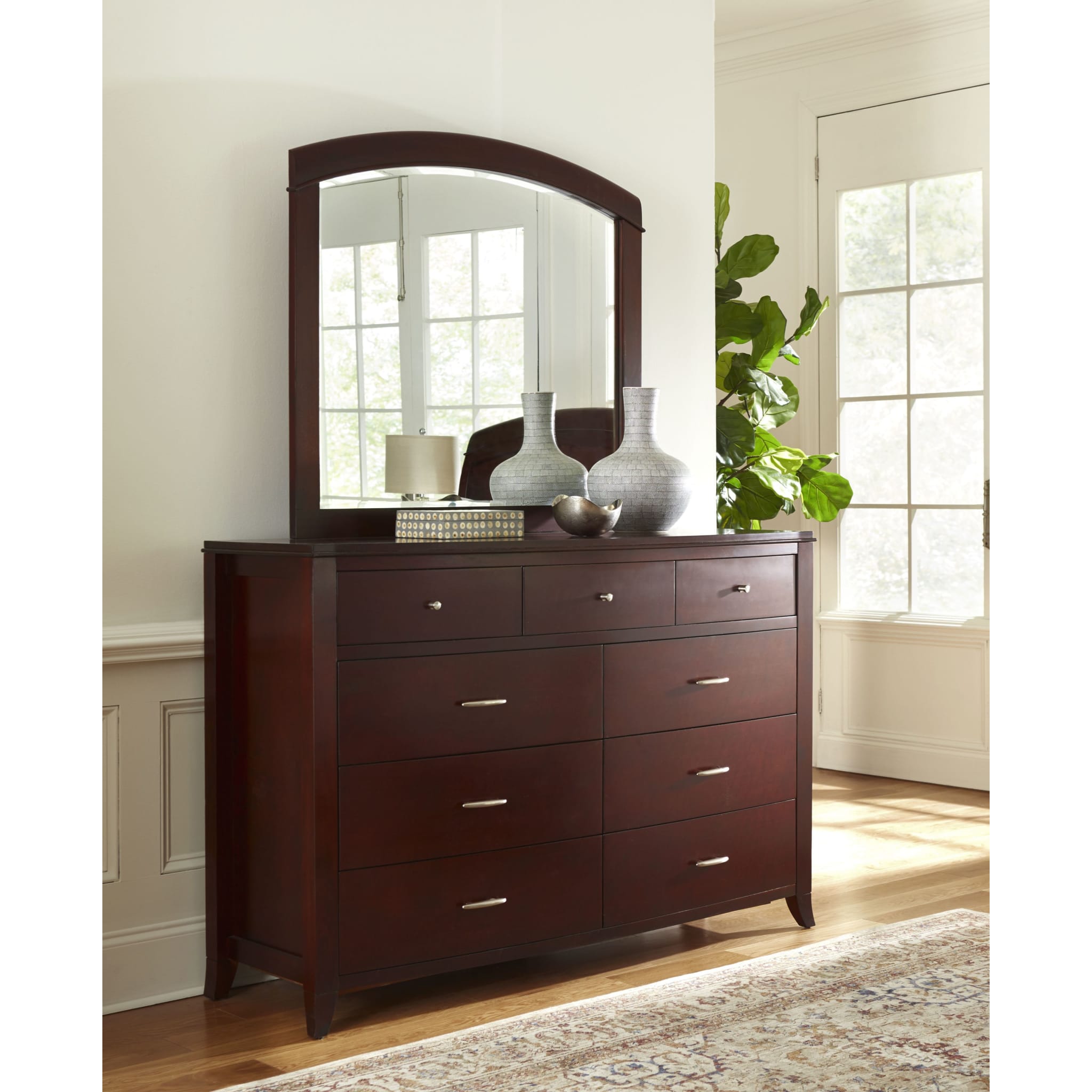 Brighton Nine Drawer Dresser In Cinnamon (2024)