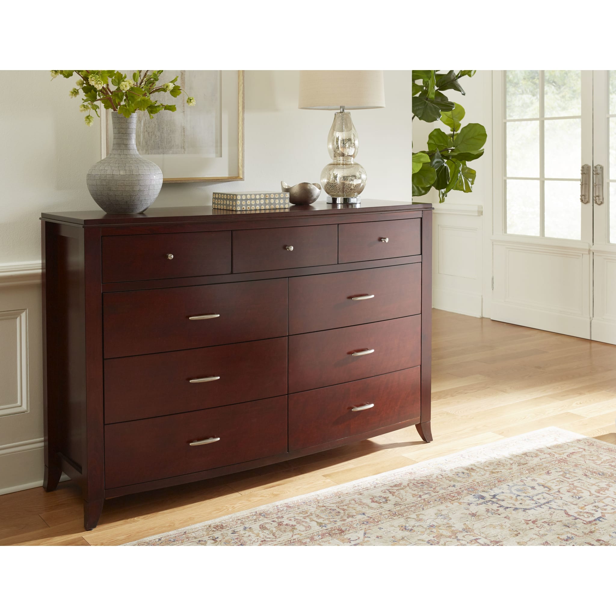 Brighton Nine Drawer Dresser In Cinnamon (2024)