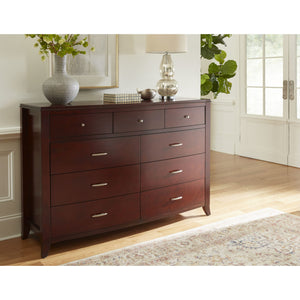 Brighton Nine Drawer Dresser In Cinnamon (2024)
