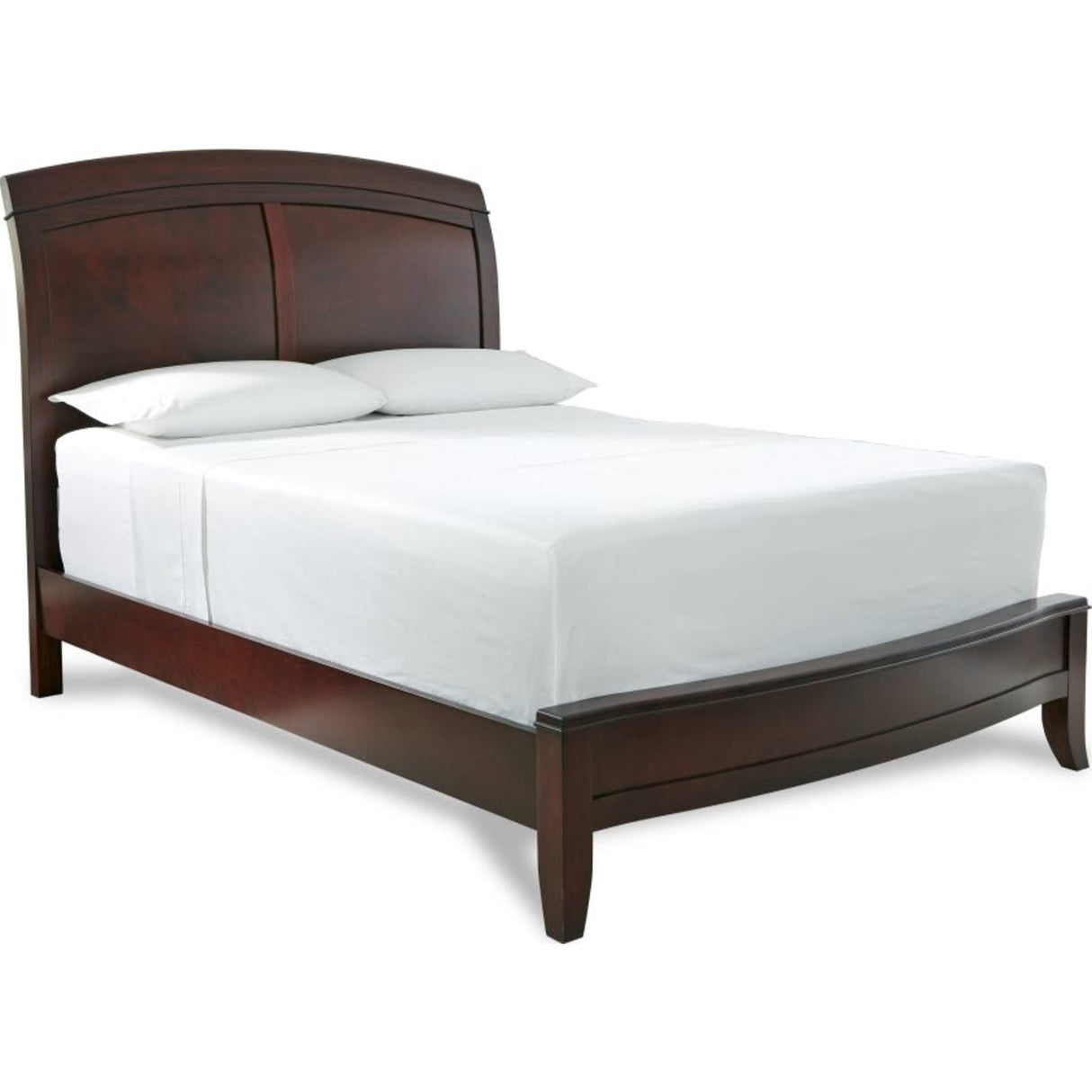 Brighton Wood Sleigh Bed in Cinnamon