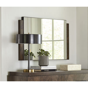 Broderick Chesser Mirror in Wild Oats Brown