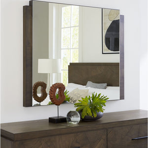 Broderick Dresser Mirror in Wild Oats Brown