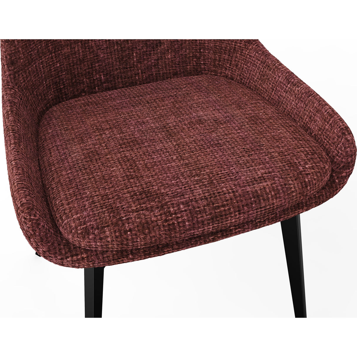 CEO 180 Degree Return Swivel Upholstered Dining Chair in Cherry