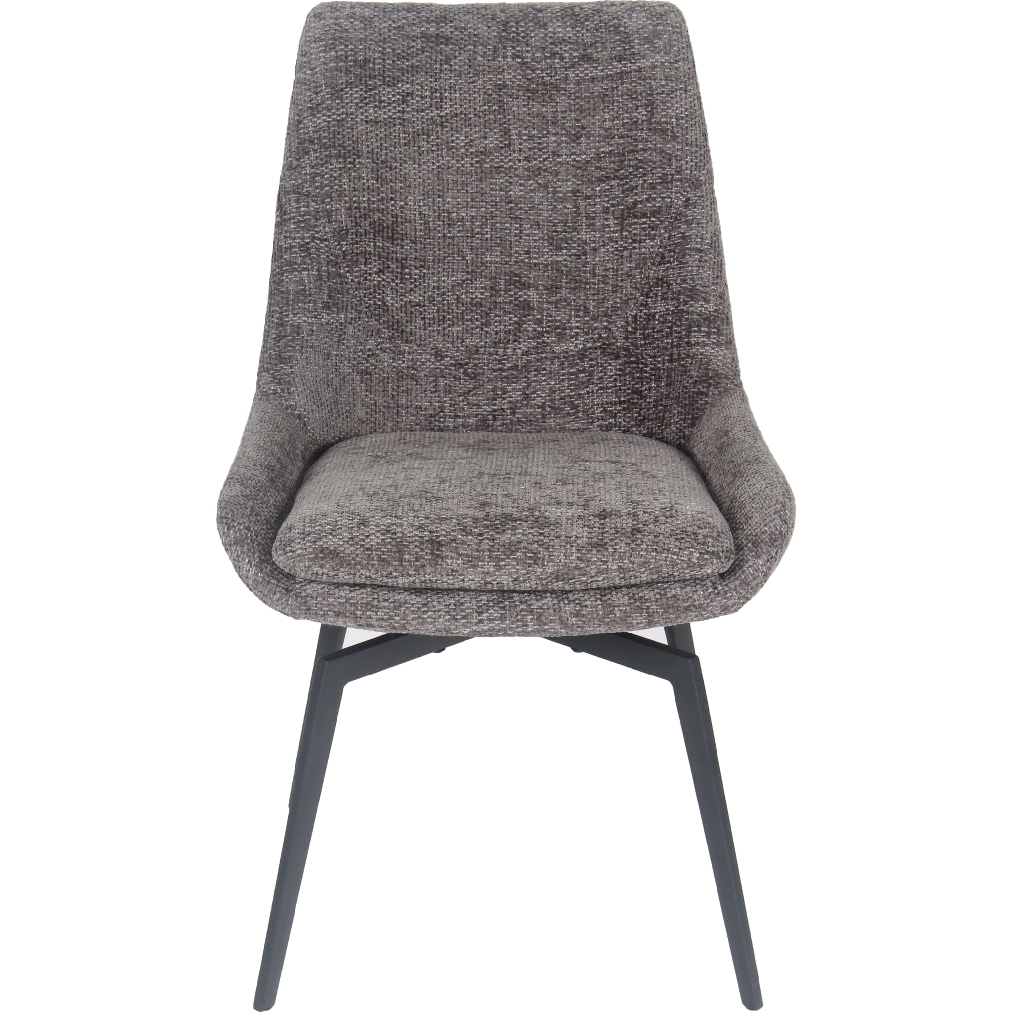 CEO 180 Degree Return Swivel Upholstered Dining Chair in Oyster