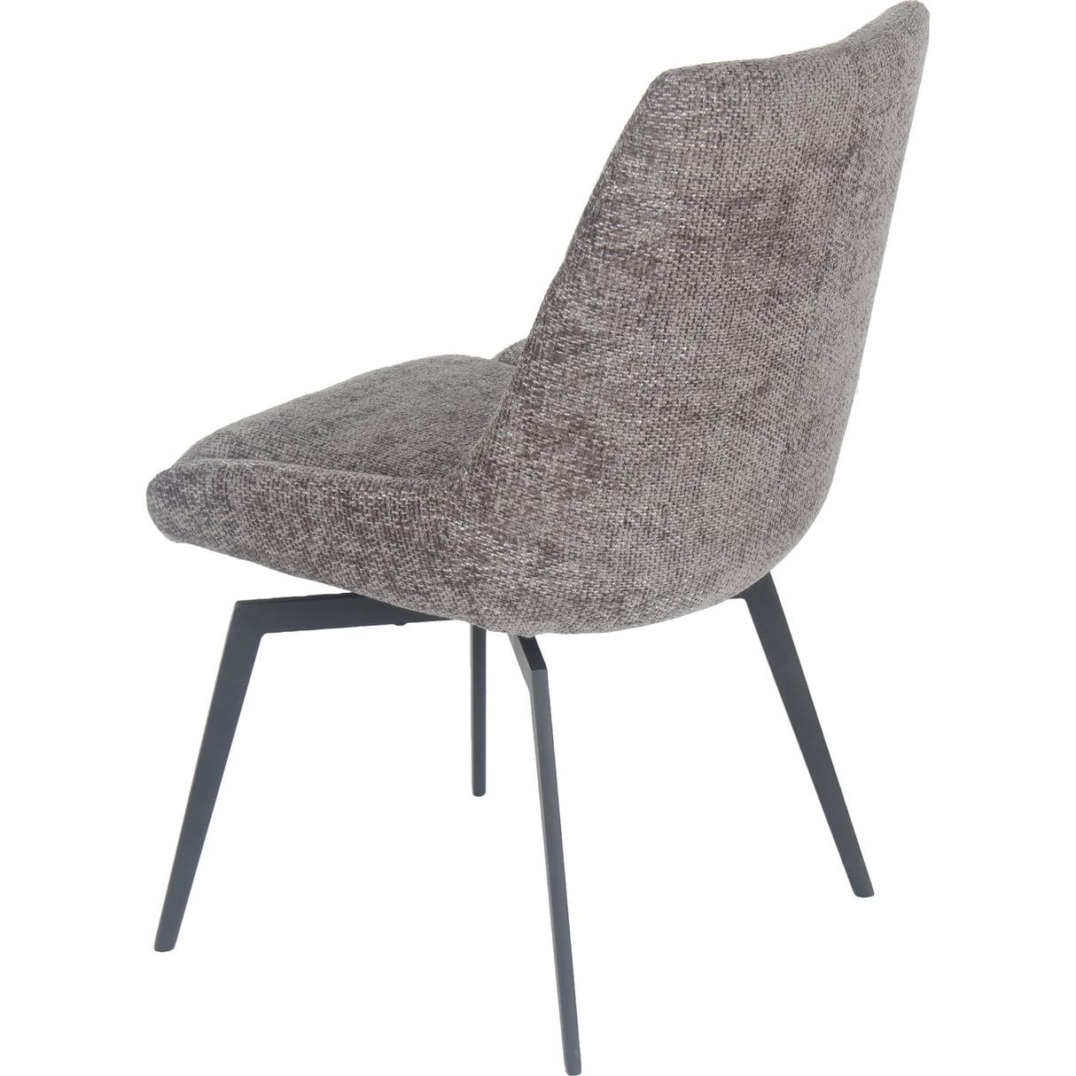 CEO 180 Degree Return Swivel Upholstered Dining Chair in Oyster