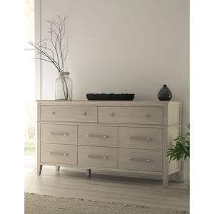 Camden Eight Drawer Oak Wood Dresser in Chai