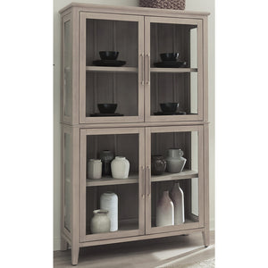 Camden Four Door Shiplap Curio in Chai