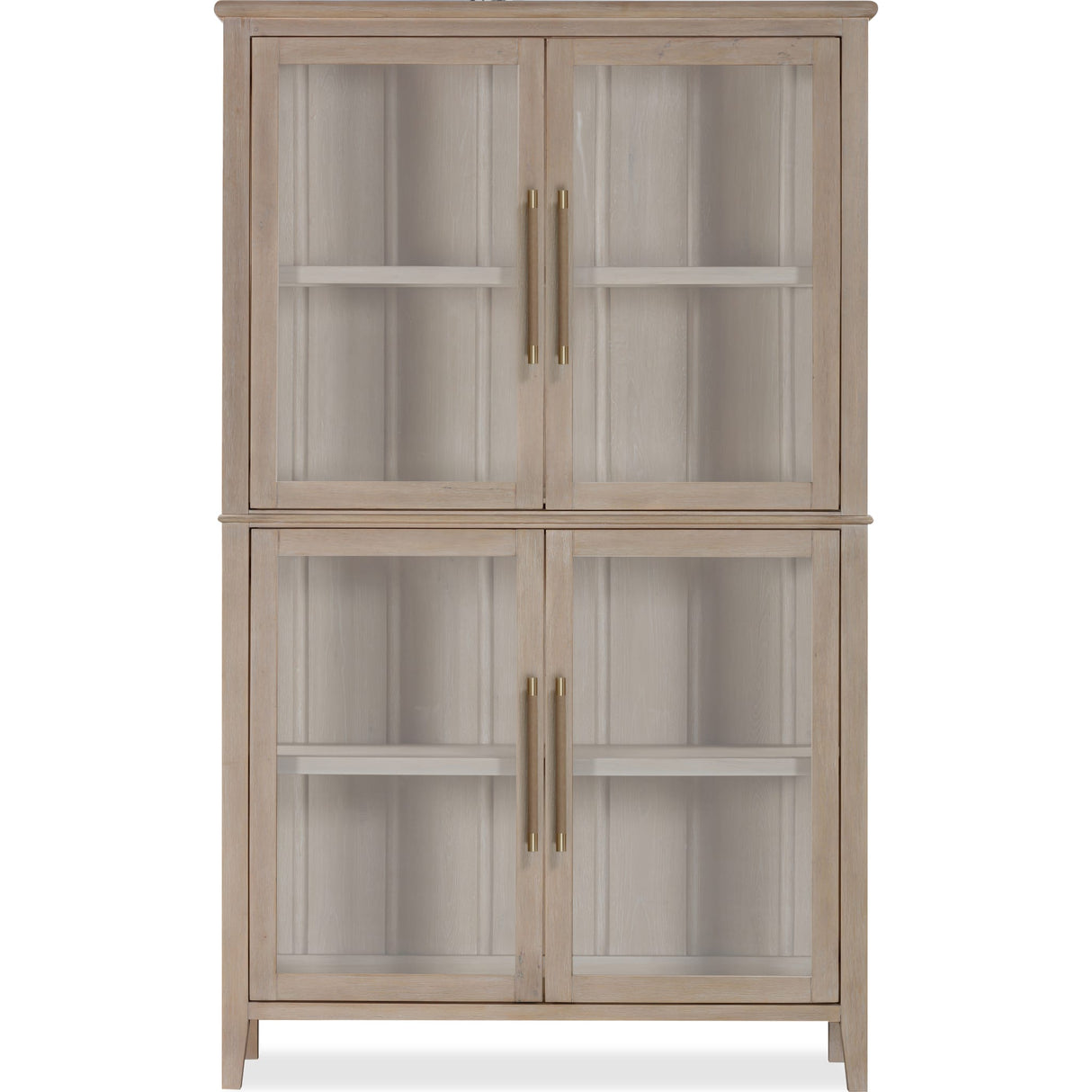 Camden Four Door Shiplap Curio in Chai