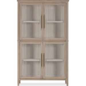 Camden Four Door Shiplap Curio in Chai