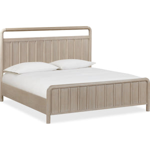 Camden Shiplap Oak Wood Platform Bed in Chai