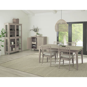 Camden Two Door Two Drawer Bar Cabinet with Stemware Rack and Wine Rack in Chai